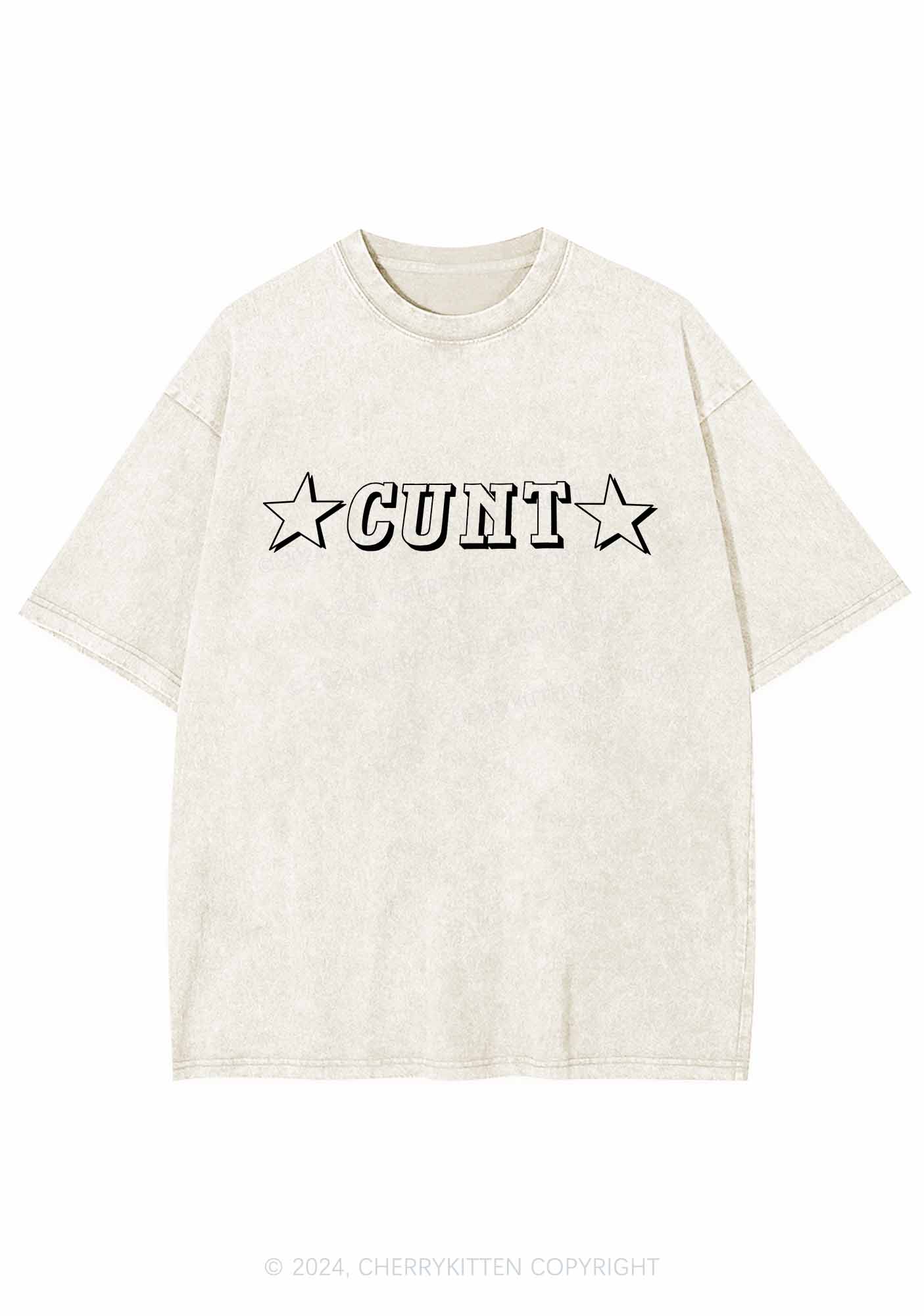Star Count Y2K Washed Tee Cherrykitten