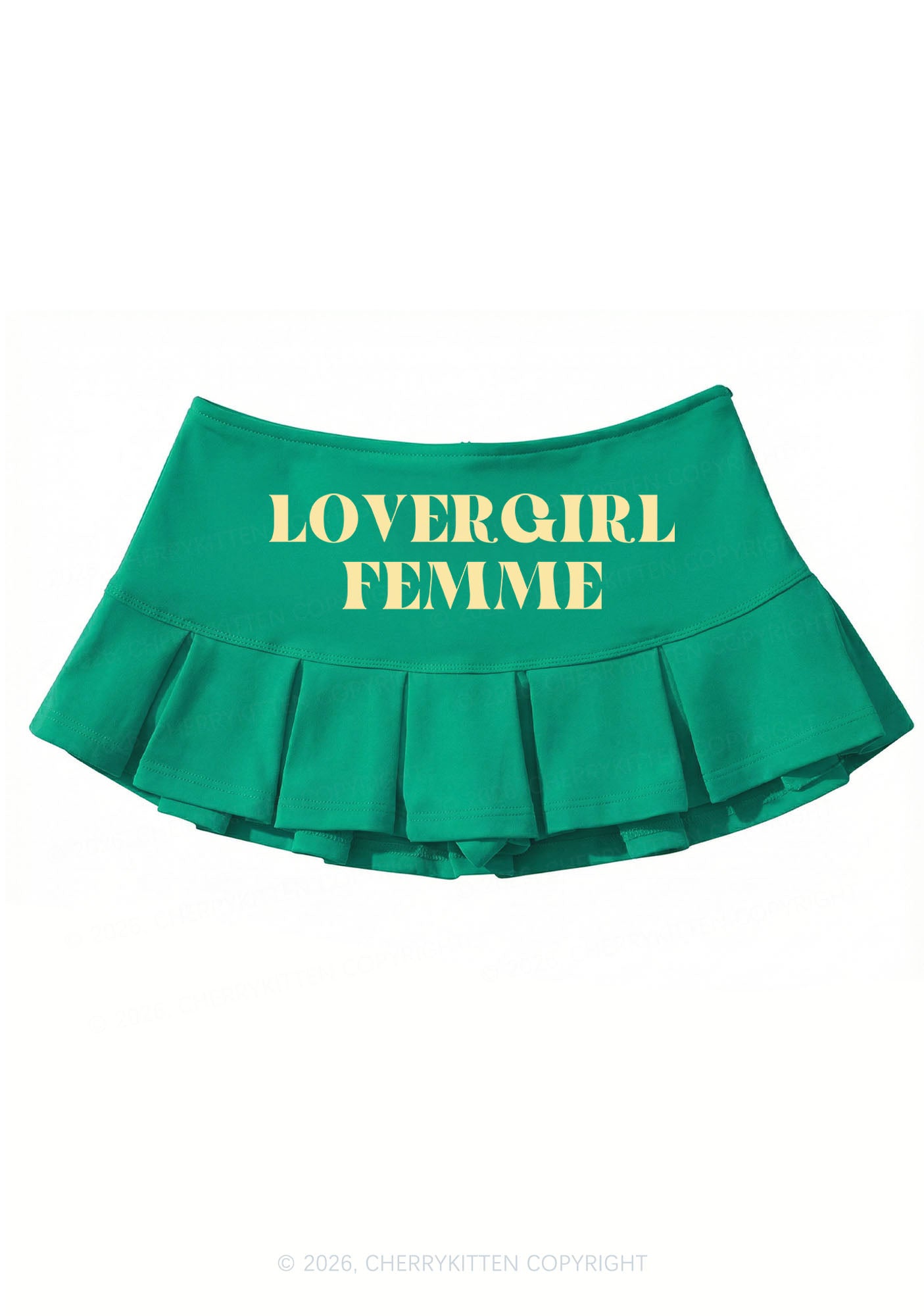 Lovergirl Femme Pride Y2K Mini Pleated Skirts Cherrykitten