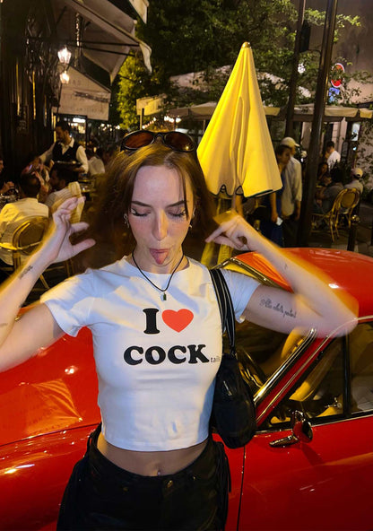 I Love Cocktails Y2K Baby Tee