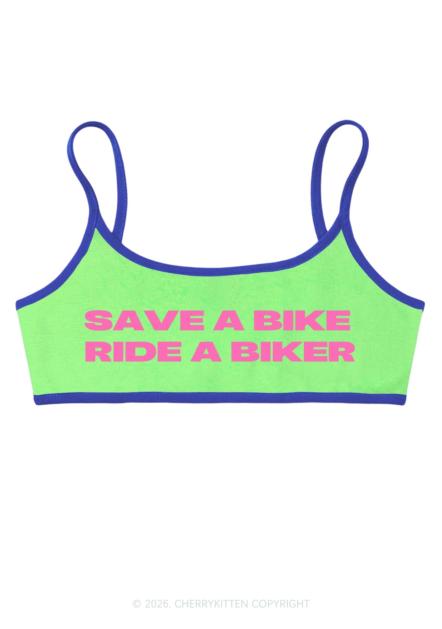 Ride A Biker Y2K Super Crop Cami Cherrykitten
