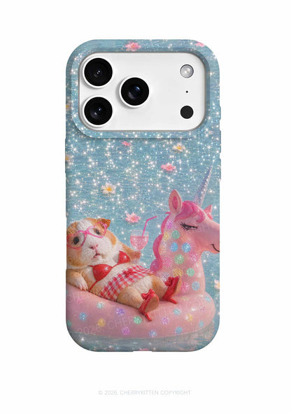 Guinea Pig On Unicorn Y2K Phone Case Cherrykitten