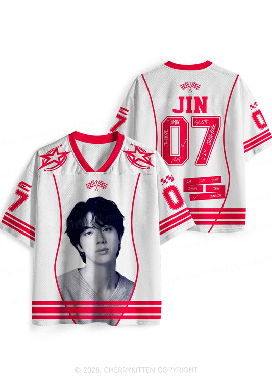 Kpop Handsome Guy Y2K Sport Jersey Shirts Cherrykitten