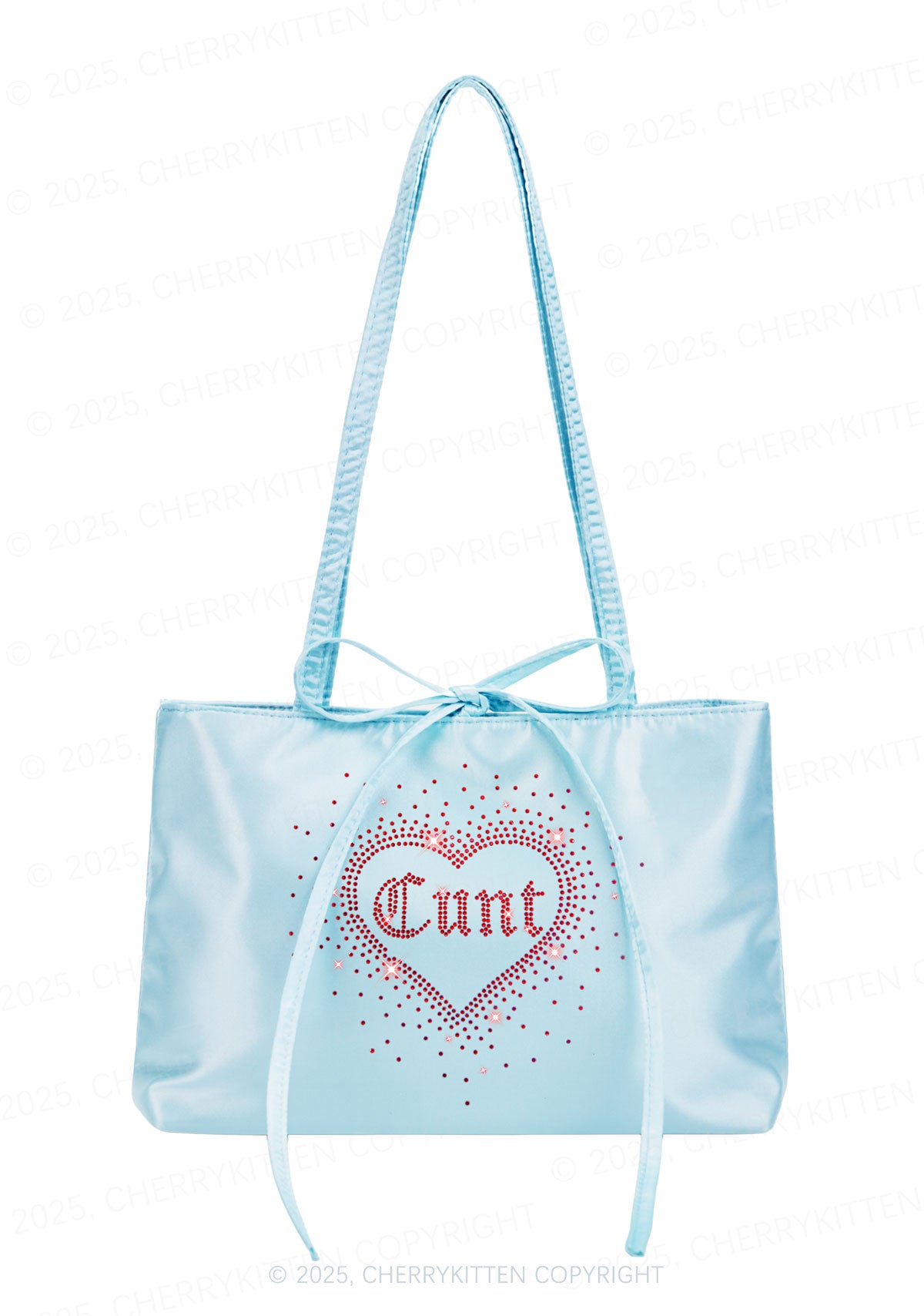 Rhinestone Love Cxxt Y2K Satin Bags Cherrykitten