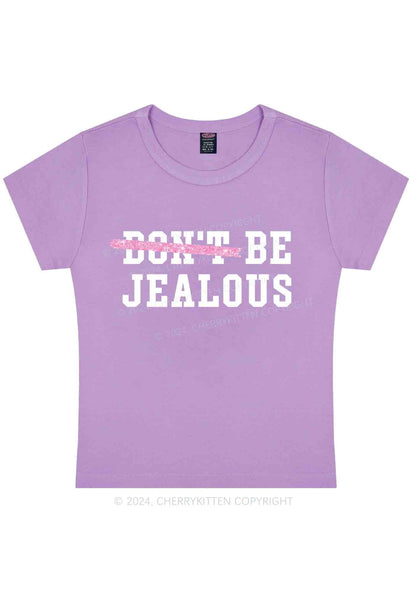 Curvy Be Jealous Y2K Baby Tee Cherrykitten