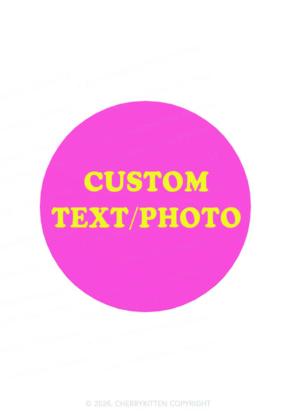 Custom Personalized Text Y2K Soft Magnetic Refrigerator Magnet Cherrykitten