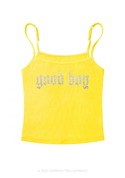 Glitter Good Boy Y2K Spaghetti Strap Cami Cherrykitten