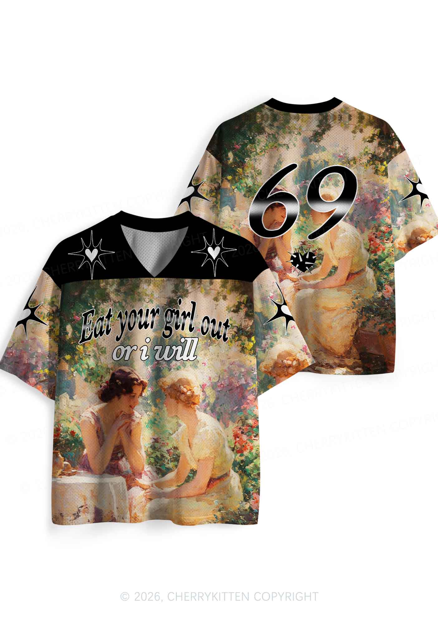 Eat Your Girl Out Or I Will Pride Y2K Sport Jersey Shirts Cherrykitten