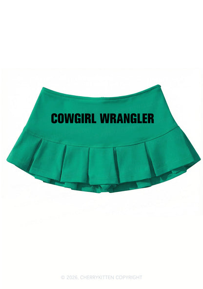 Cowgirl Wrangler Pride Y2K Mini Pleated Skirts Cherrykitten