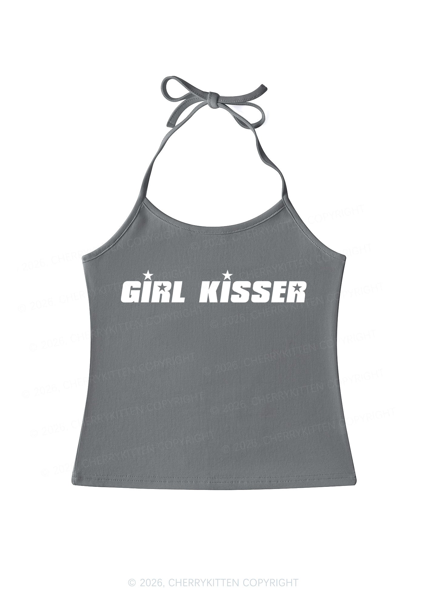 Girl Kisser Star Pride Y2K Halter Neck Cami Cherrykitten