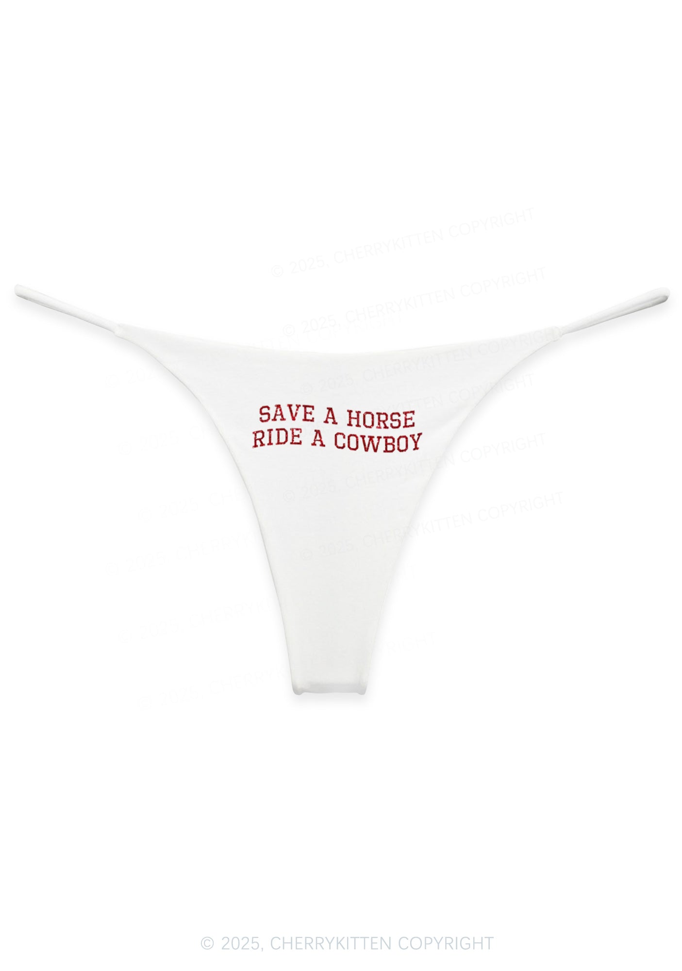Glitter Ride A Cowboy Y2K Bikini String Thong Cherrykitten