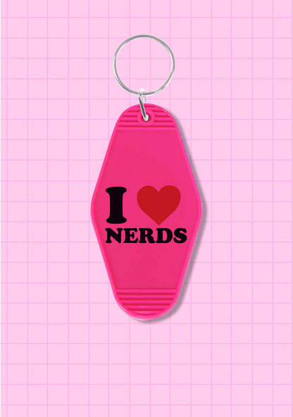 I Love Nerds 1Pc Y2K Hotel Keychain Cherrykitten