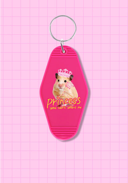 Princess You Can't Afford Me 1Pc Y2K Hotel Keychain Cherrykitten