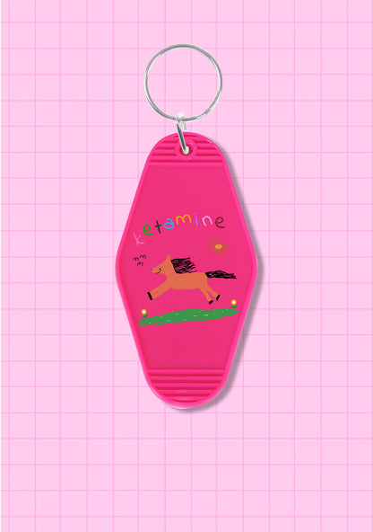 Orange Pony 1Pc Y2K Hotel Keychain Cherrykitten