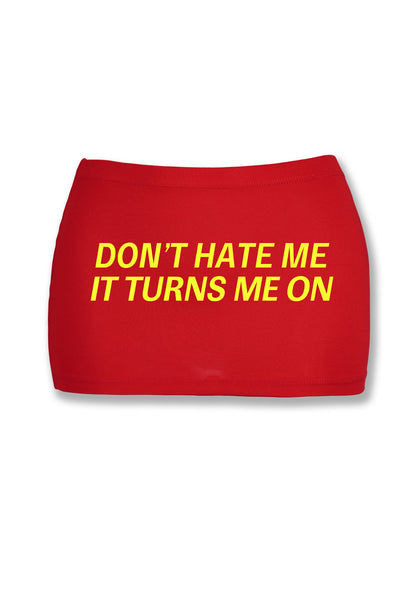 It Turns Me On Y2K Mini Hip Skirt Cherrykitten