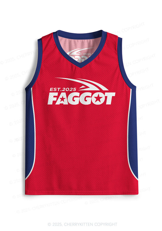 Custom Red Faggot Pride Y2K Sport Jersey Tank Cherrykitten