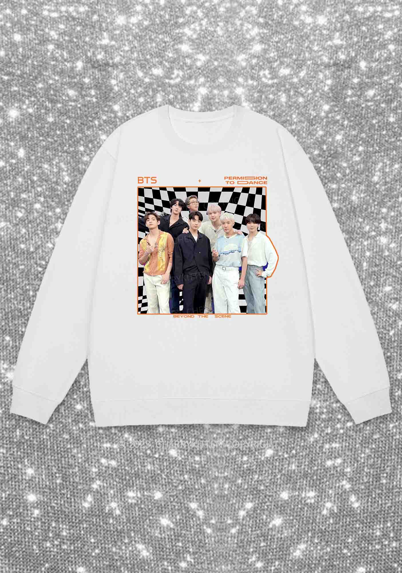 Bangtan Permision To Dance Kpop Y2K Sweatshirt Cherrykitten