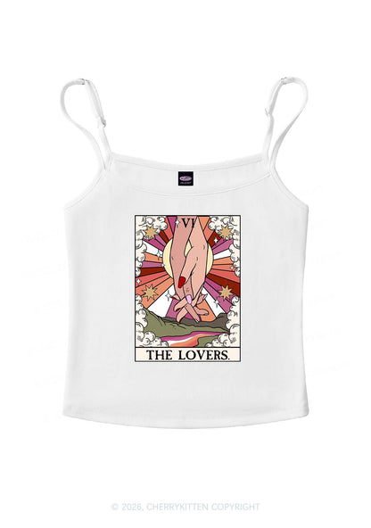 The Lesbian Lovers Pride Y2K Spaghetti Strap Cami Cherrykitten