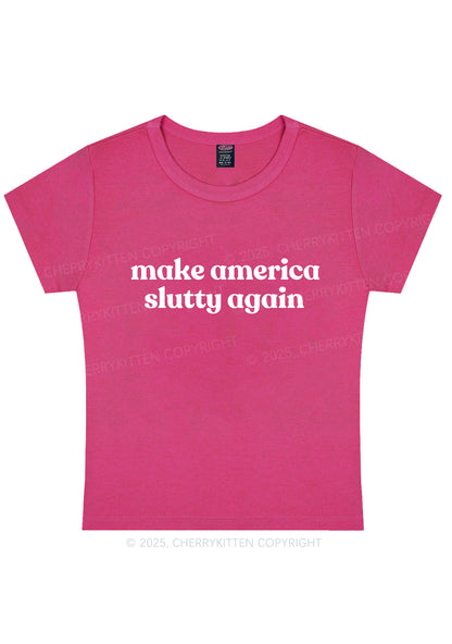 Make America Slxtty Again Y2K Baby Tee Cherrykitten