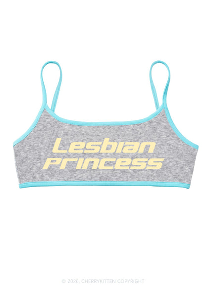 Lesbian Princess Pride Y2K Super Crop Cami Cherrykitten