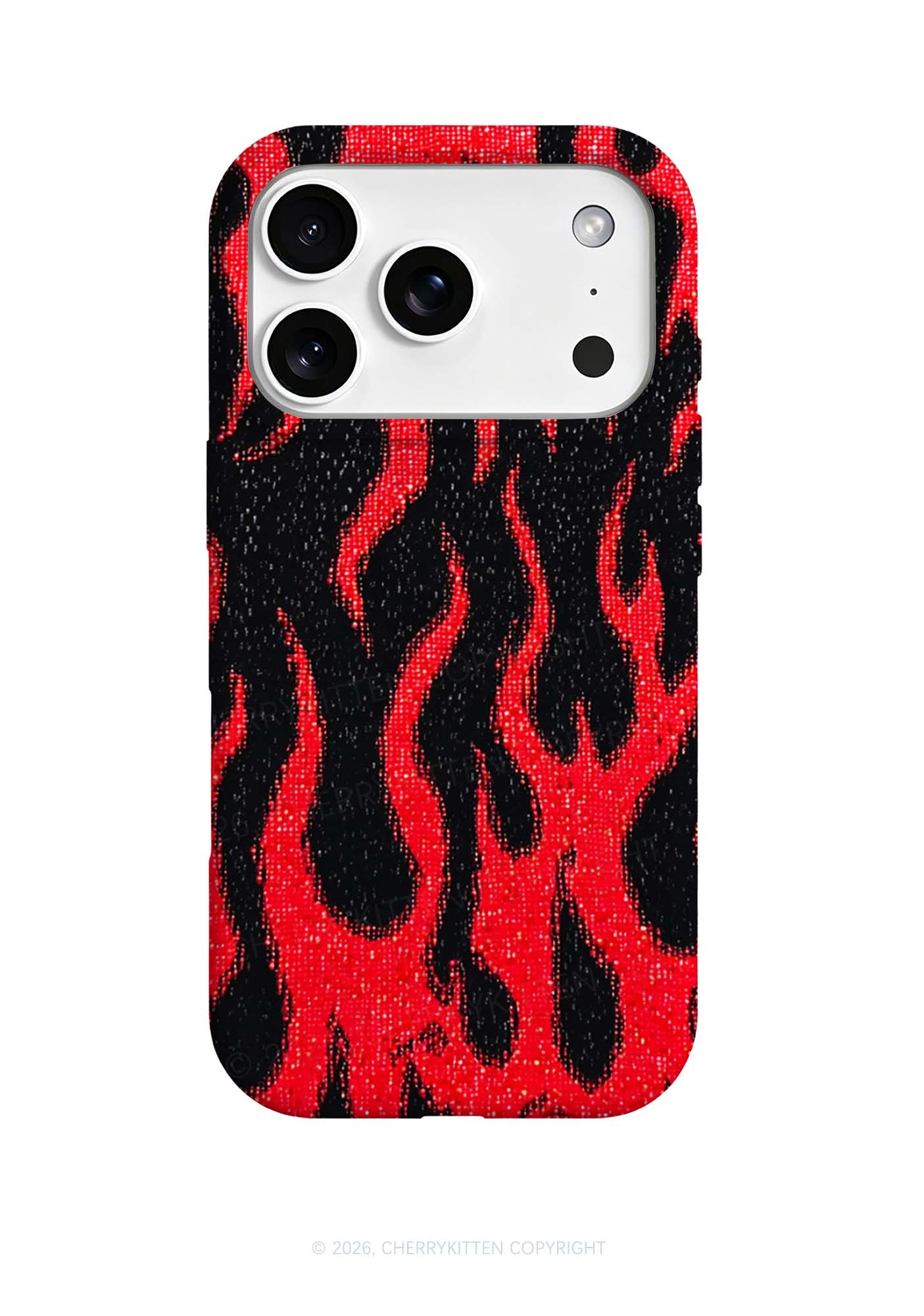 Red Flame Y2K Phone Case Cherrykitten