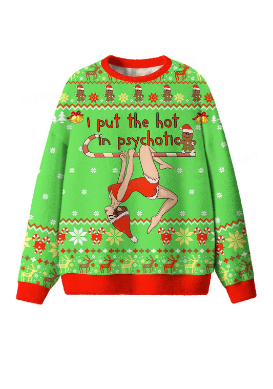 Yoga Girl Y2K Christmas Knit Sweatshirt Cherrykitten