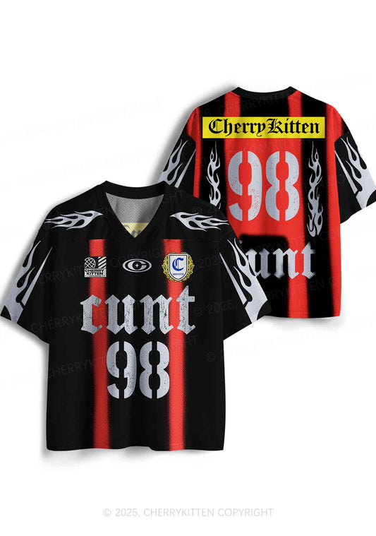 Custom Black Flame Cxxt Y2K Sport Jersey Shirts Cherrykitten