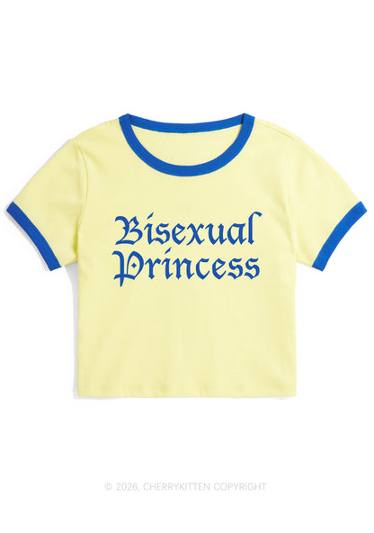 Bisexual Princess Pride Y2K Ringer Tee Cherrykitten