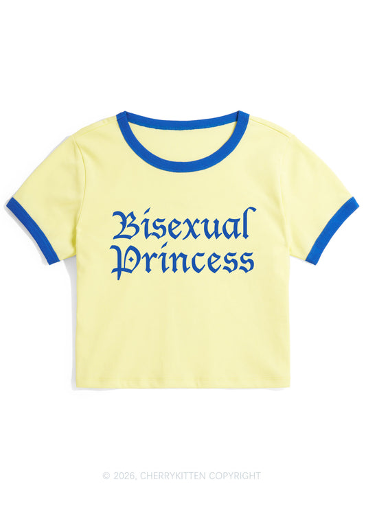 Bisexual Princess Pride Y2K Ringer Tee Cherrykitten