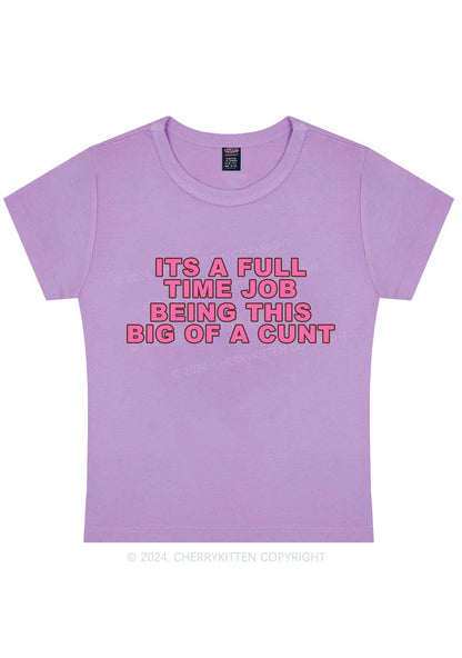 Curvy This Big Of Cxnt Y2K Baby Tee Cherrykitten