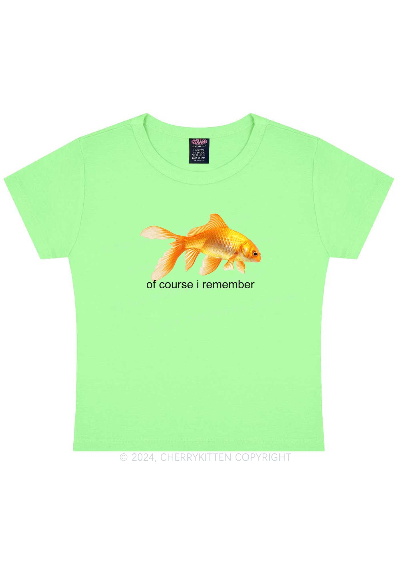 I Remember Goldfish Y2K Baby Tee Cherrykitten