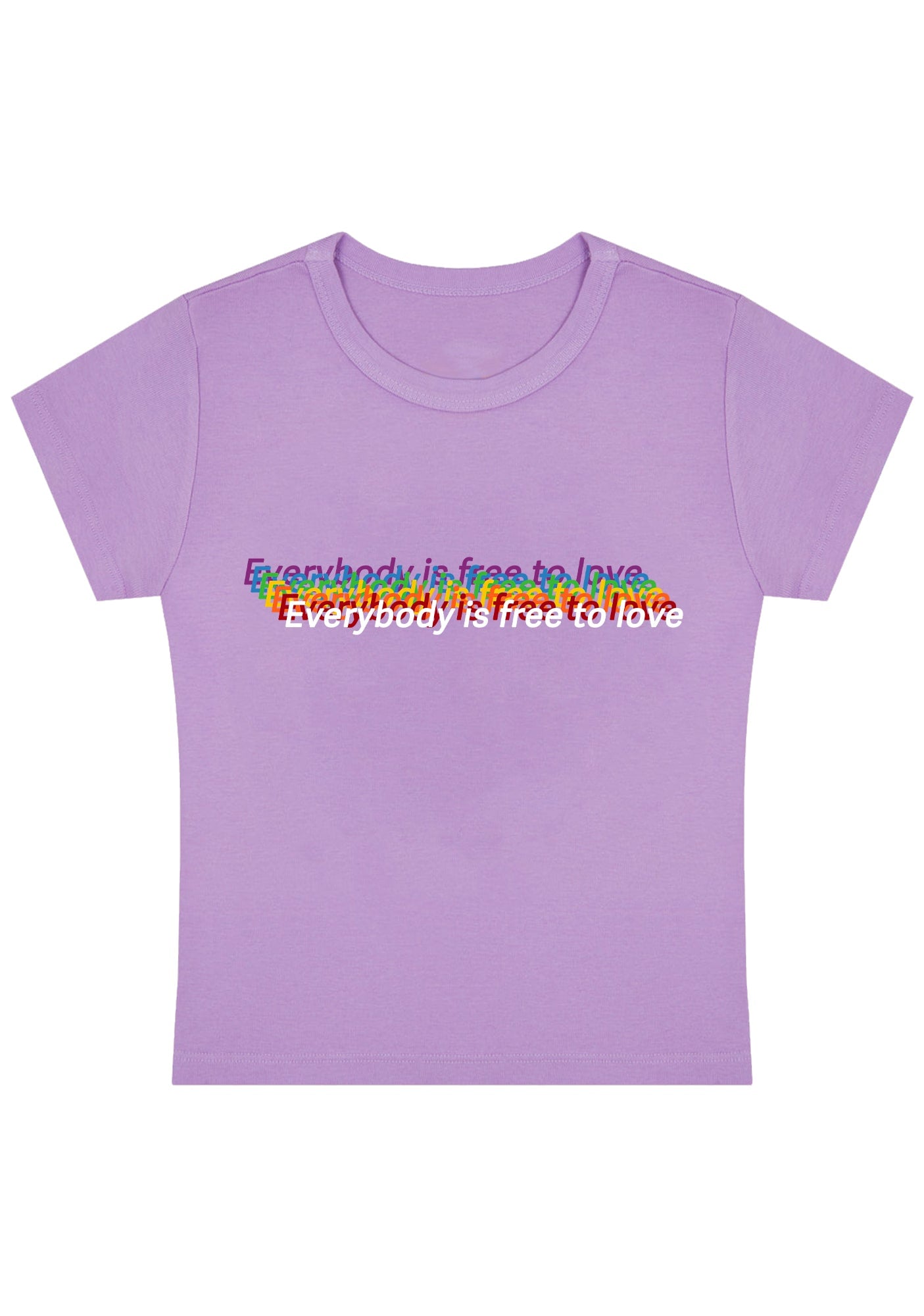 Curvy Everybody Is Free To Love Baby Tee