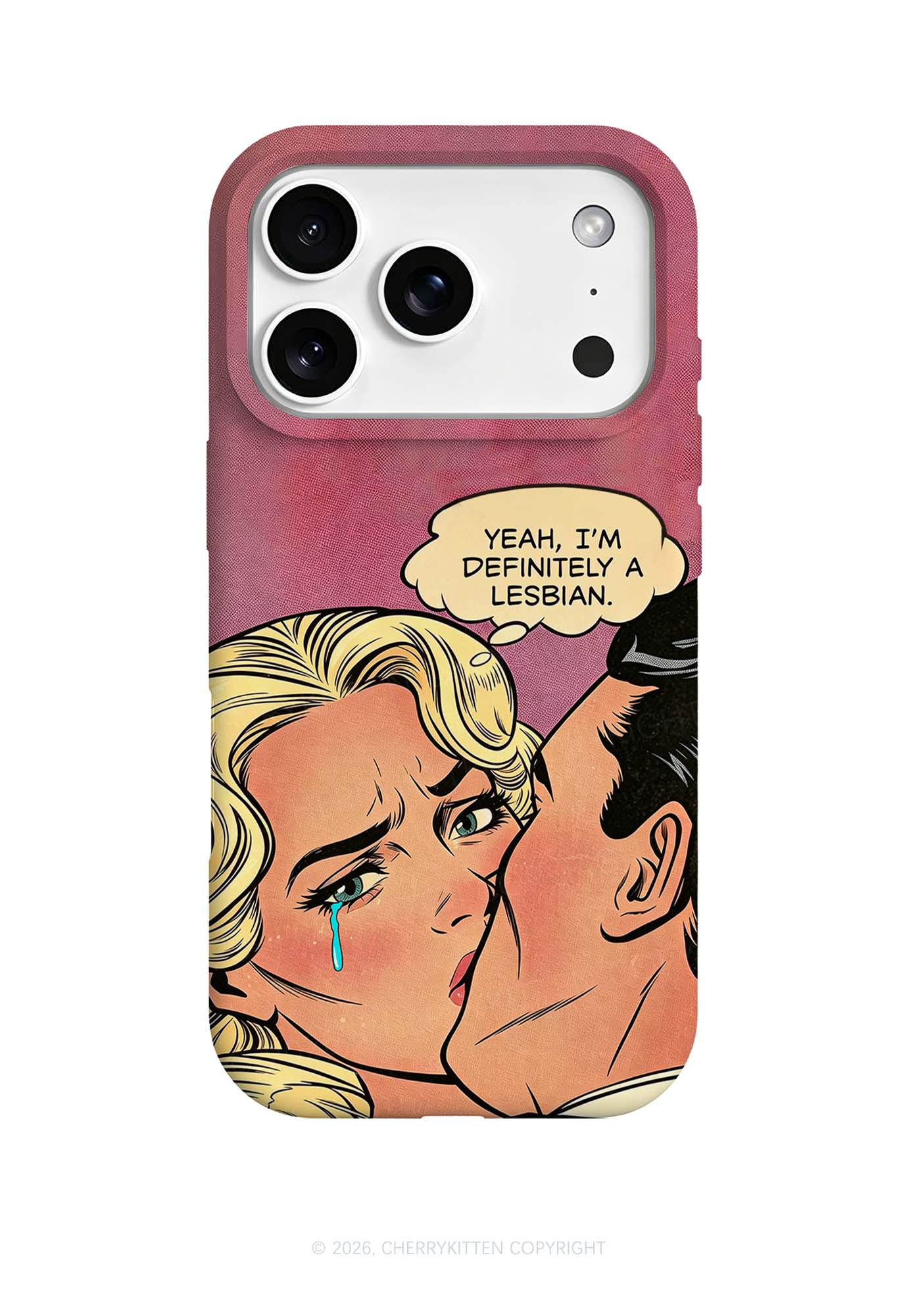 Im Definitely A Lesbian Pride Y2K Phone Case Cherrykitten
