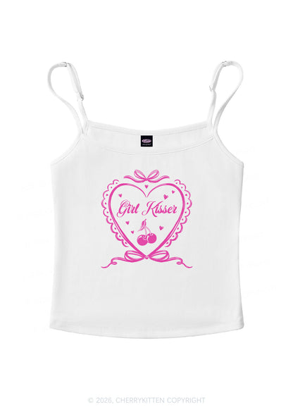 Girl Kisser Pride Y2K Spaghetti Strap Cami Cherrykitten