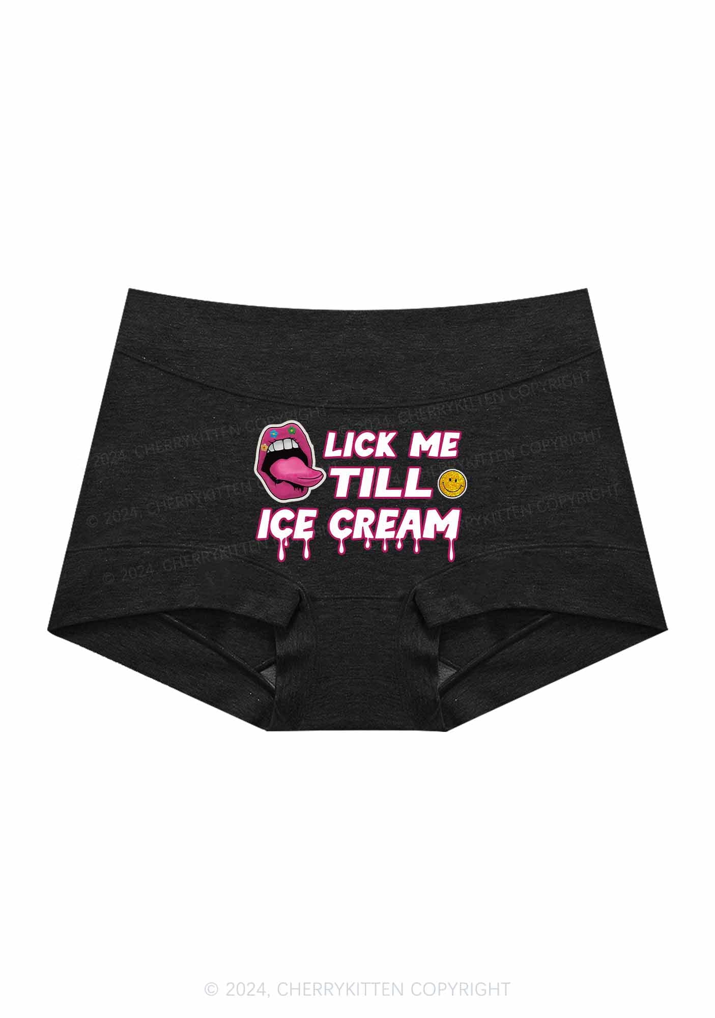 Lick Me Y2K Mid Rise Waist Boyshort Cherrykitten