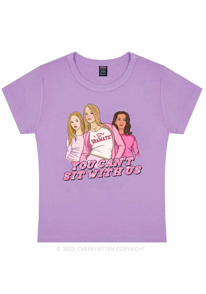 You Can't Sit With Us Y2K Baby Tee Cherrykitten