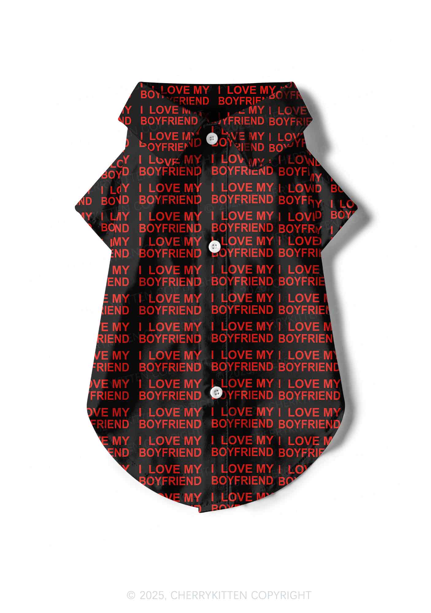 I Love My Boyfriend Y2K Pet Shirts Cherrykitten