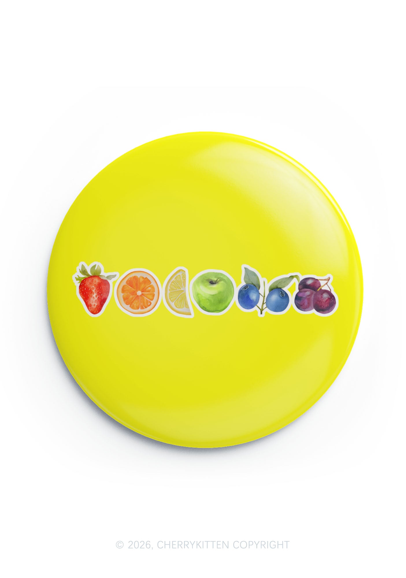 Six Fruity Pride 1Pc Y2K Pin Badge Cherrykitten