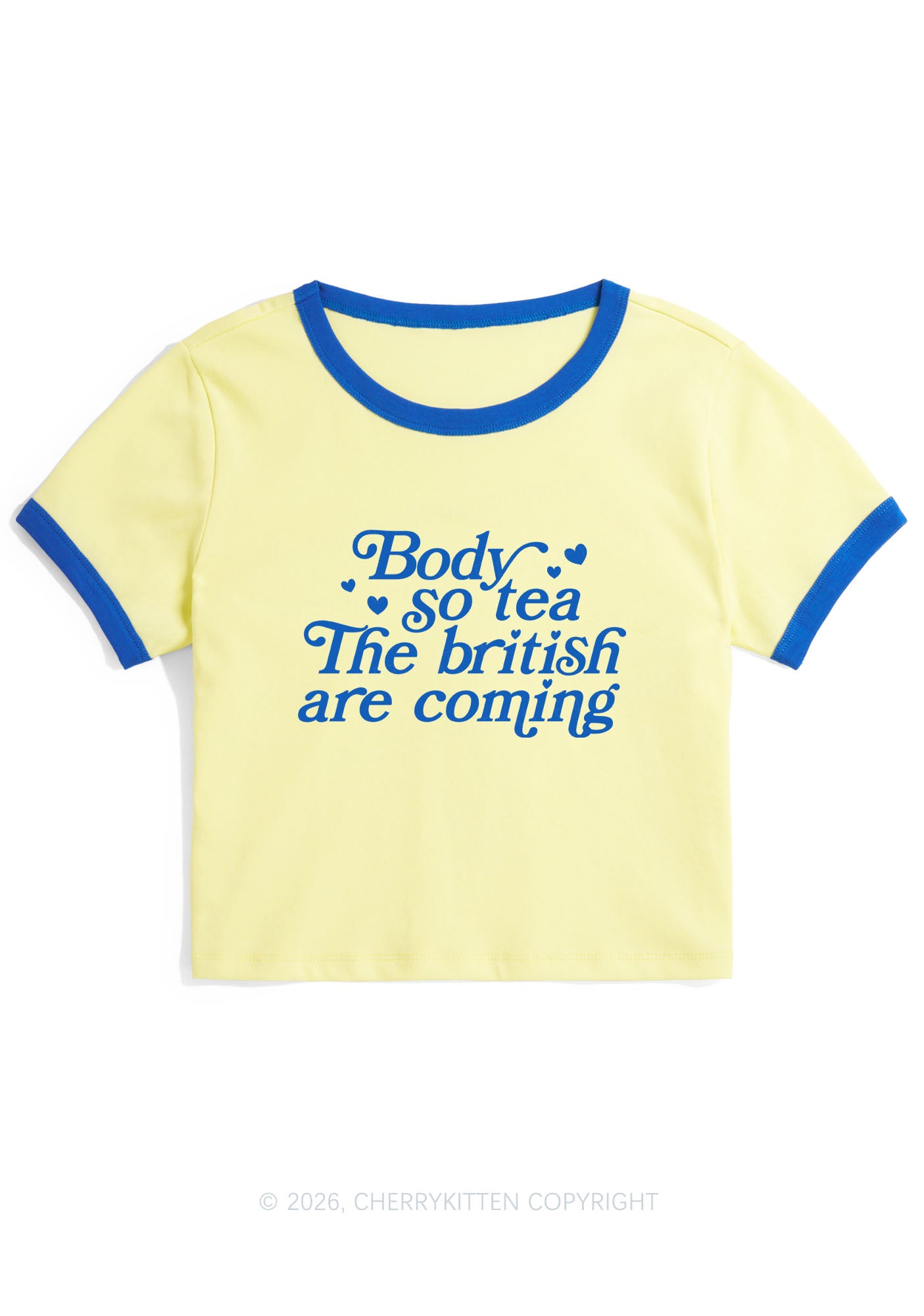 The British Are Coming Y2K Ringer Tee Cherrykitten