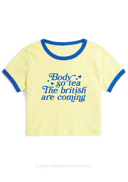 The British Are Coming Y2K Ringer Tee Cherrykitten