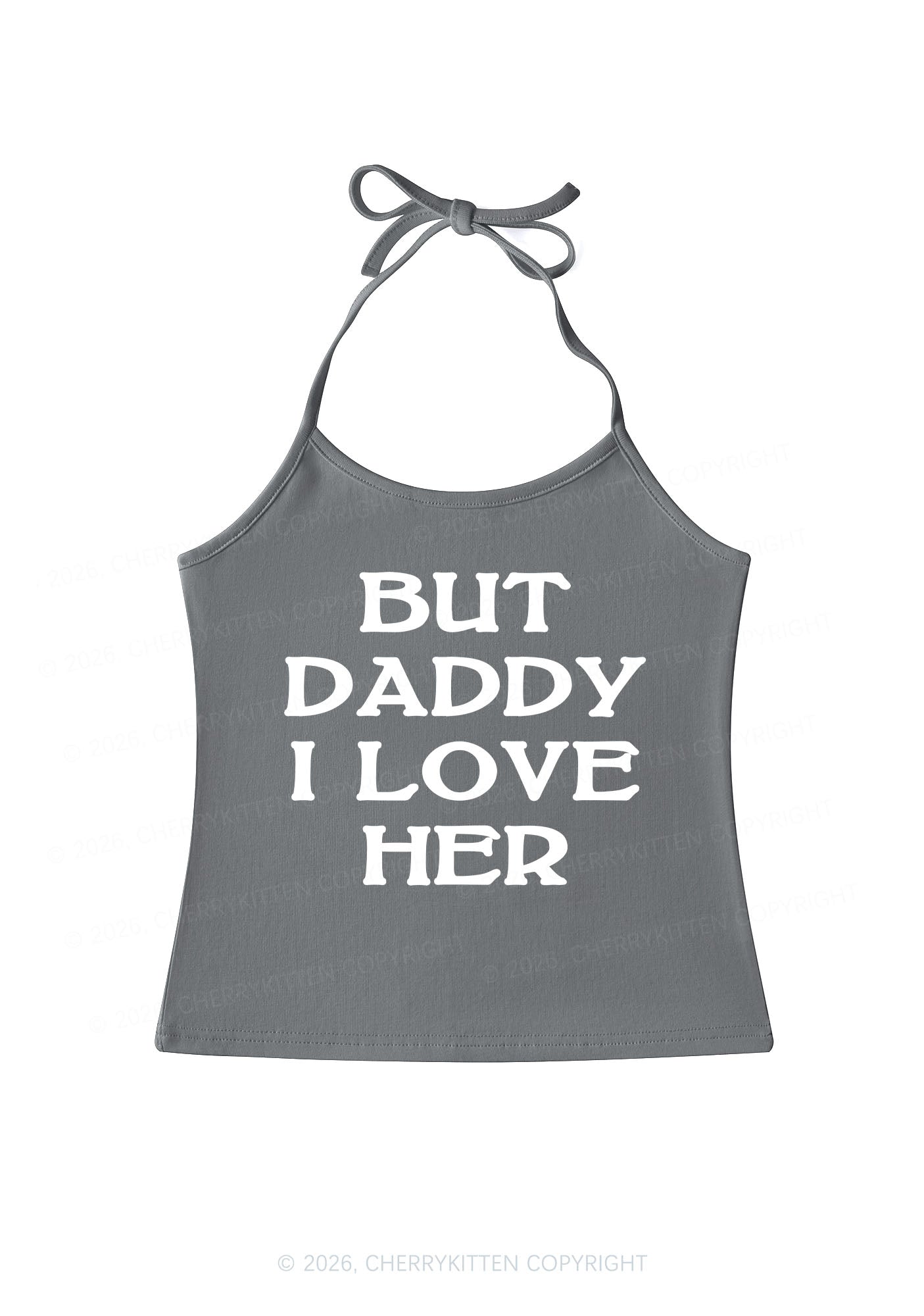 But Daddy I Love Her Pride Y2K Halter Neck Cami Cherrykitten