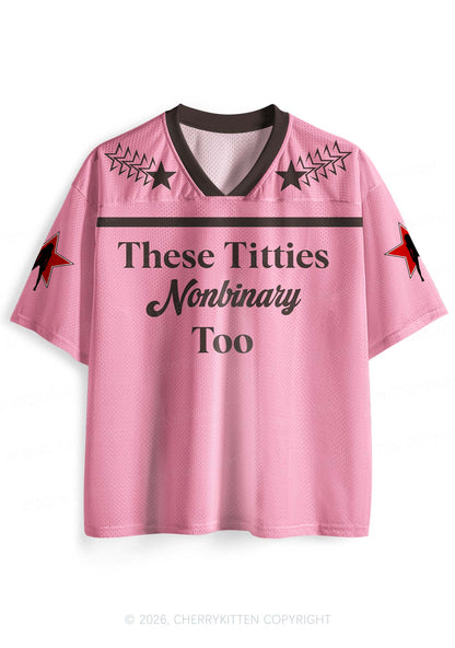 These Txtties Nonbinary Too Pride Y2K Sport Jersey Shirts Cherrykitten