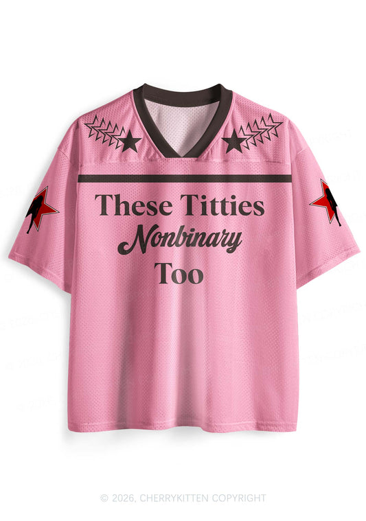 These Txtties Nonbinary Too Pride Y2K Sport Jersey Shirts Cherrykitten
