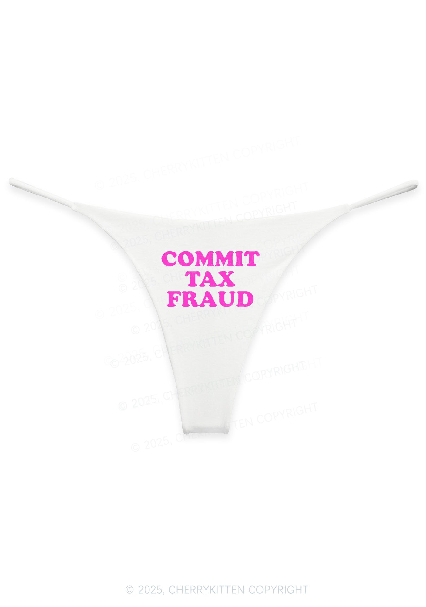 Commit Tax Fraud Y2K Bikini String Thong Cherrykitten