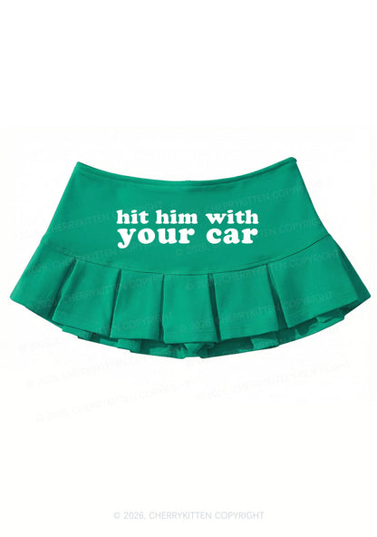 Hit Him Y2K Mini Pleated Skirts Cherrykitten