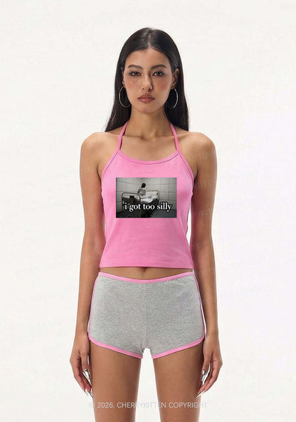 I Got Too Silly Y2K Halter Neck Cami Cherrykitten