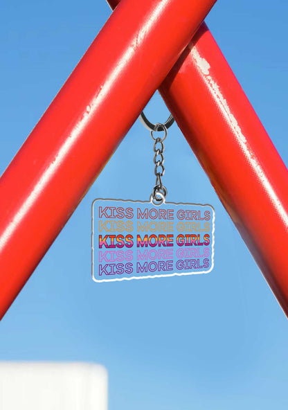 Kiss More Girls 1Pc Y2K Keychain Cherrykitten