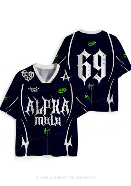 Punk Alpha Male Pride Y2K Sport Jersey Shirts Cherrykitten