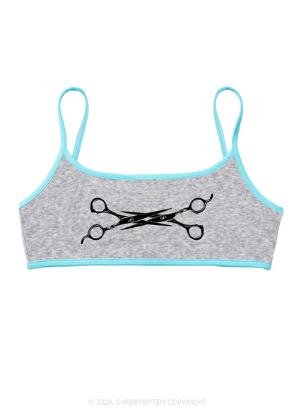Pink Scissor Pride Y2K Super Crop Cami Cherrykitten