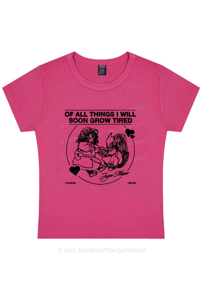 Curvy I Grow Tired All Things Y2K Baby Tee Cherrykitten