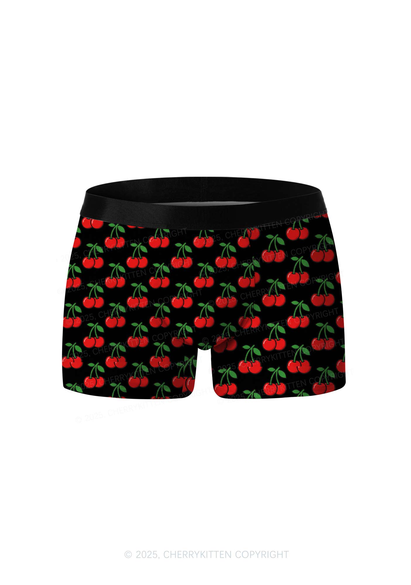Black Cherry Y2K Print Men Boxer Briefs Cherrykitten